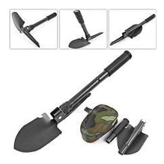 Folding Shovel and Pick 4in1