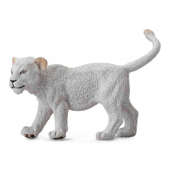 White Lion Cub Walking Figurine S