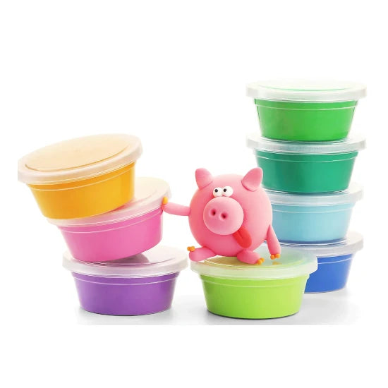 Hey Clay-Animals, (Piggy, Horse, Rabbit) 6 Cans