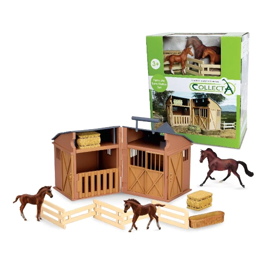 Stable Play Set w/Animals and Acess