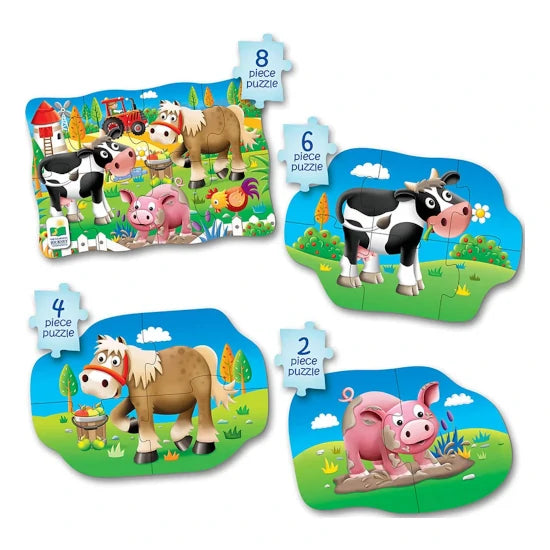 My First Puzzle Sets: 4-in-a-Box Puzzles: Farm