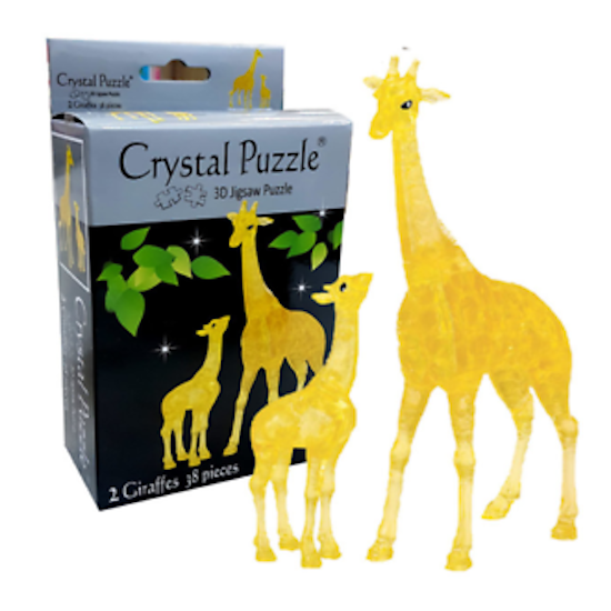Crystal Puzzle: Giraffe Family