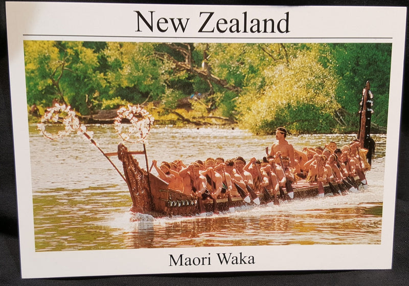 NZ Photo Postcards:Maori Waka