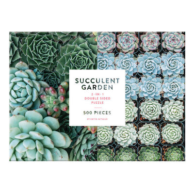 Succulent Garden, 2-sided, 500pce