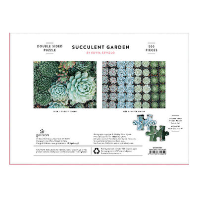 Succulent Garden, 2-sided, 500pce