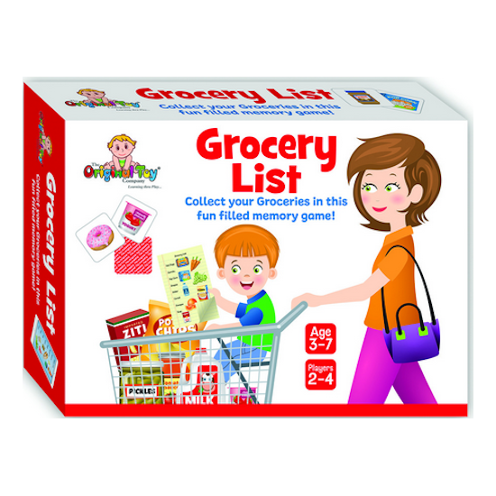 Grocery List memory Game