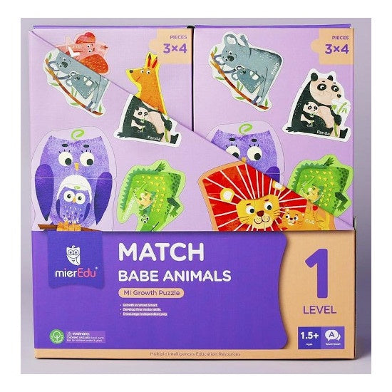 Growth Puzzle Level 1: Match Baby Animals