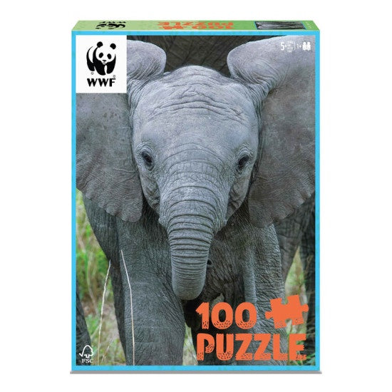 WWF 100 pc Puzzle: Elephant