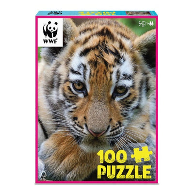 WWF 100 pc Puzzle: Tiger Cub