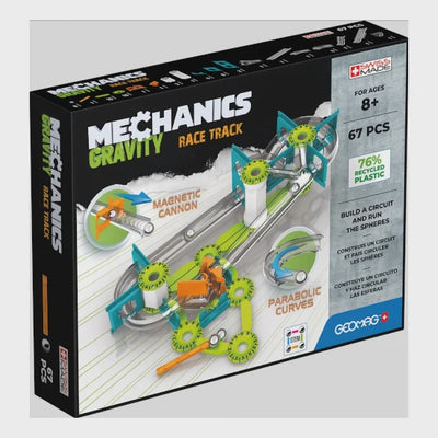 760 Geomag Mechanics, Gravity Recycled, Race Track, 67 pce